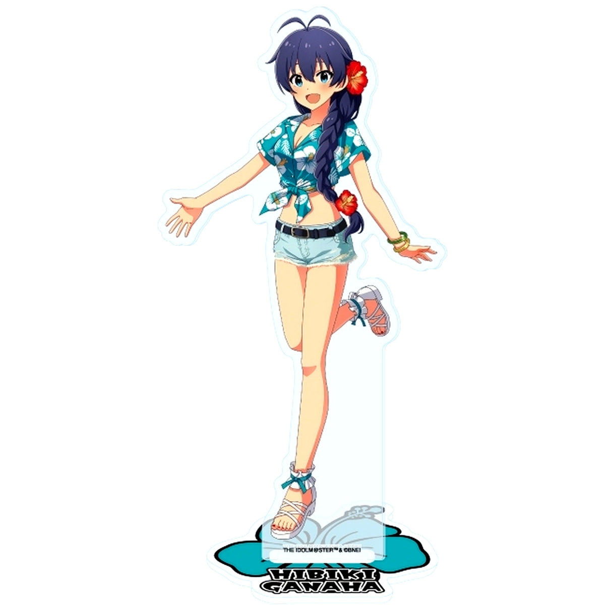 Hibiki Ganaha Haisai Ver. Illustration Acrylic Stand THE IDOLM@STER Million Live! [USED]