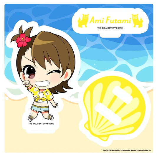 Ami Futami The Idolmaster Million Live! 16. Haisai! Ver. Chibi Character Illustration Acrylic Stand Plate [USED]