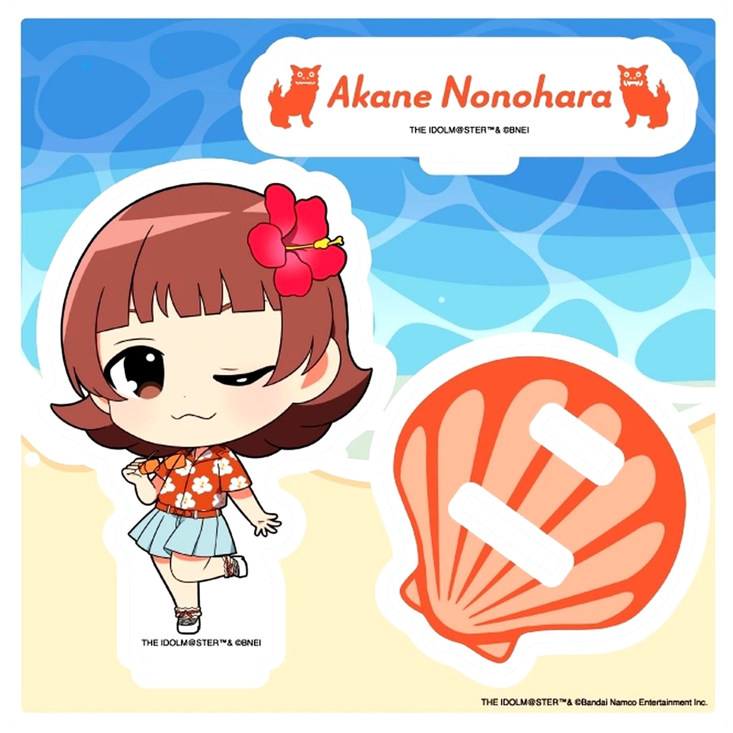 Akane Nonohara The Idolmaster Million Live! 22. Haisai! Ver. Chibi Character Illustration Acrylic Stand Plate [USED]