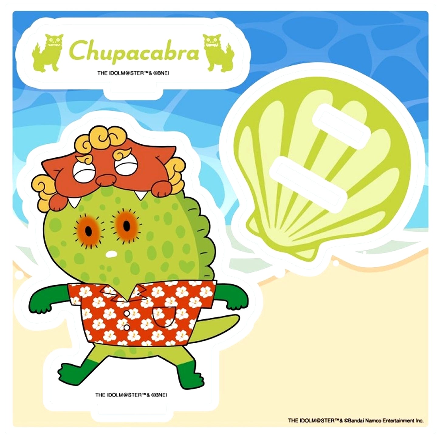 Chupacabra The Idolmaster Million Live! 25. Haisai! Ver. Chibi Character Illustration Acrylic Stand Plate [USED]