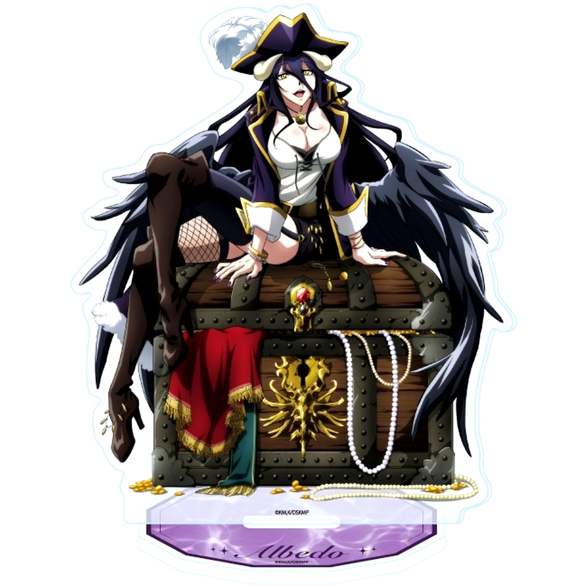 Albedo 10. Treasure Ver. Overlord Illustration Acrylic Stand [USED]