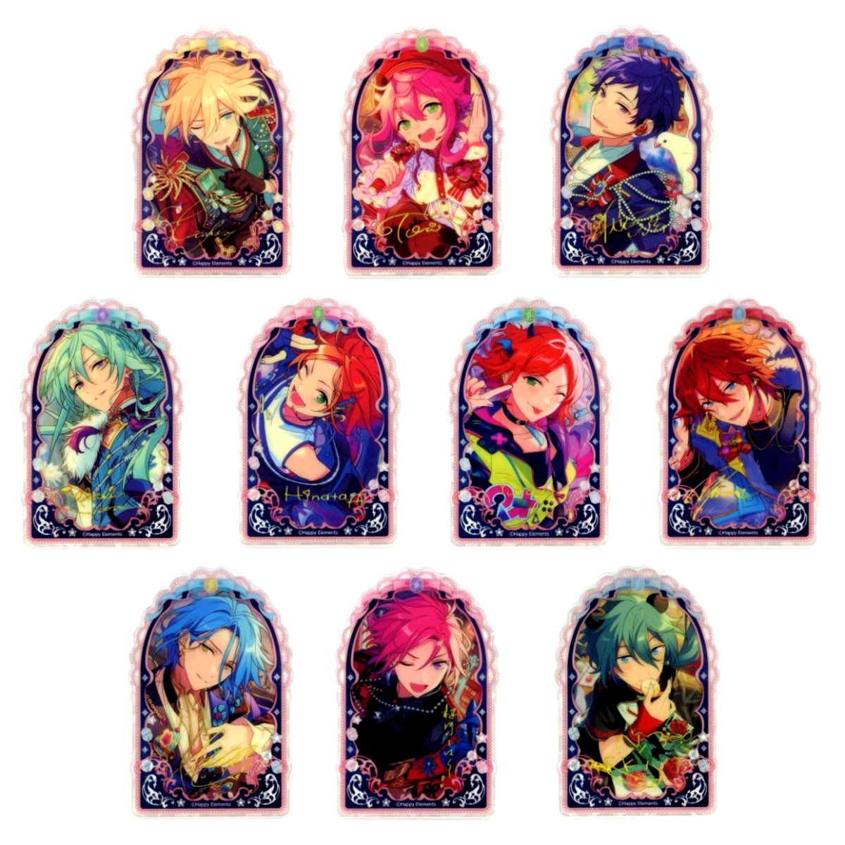 Set of 10 Ensemble Stars!! Jewelry Plate Collection Vol.2 [USED]