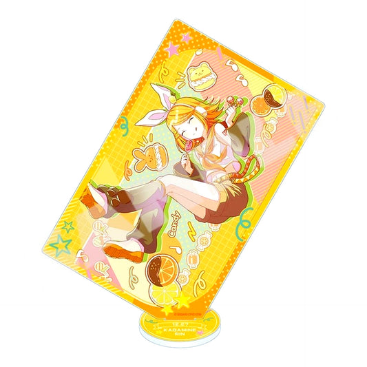 Kagamine Rin Project Sekai Colorful Stage! feat. Hatsune Miku Anniversary / Birthday Illustration 2023-2024 Card-style Acrylic Stand [USED]