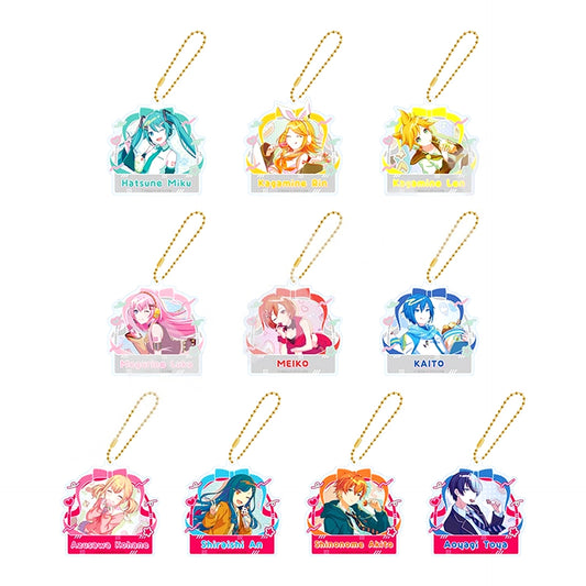 Set of 10 Project Sekai Colorful Stage feat. Hatsune Miku Anniversary Birthday Illustration 2023 2024 Acrylic Keychain Collection A Virtual Singer and Vivid BAD SQUAD [USED]