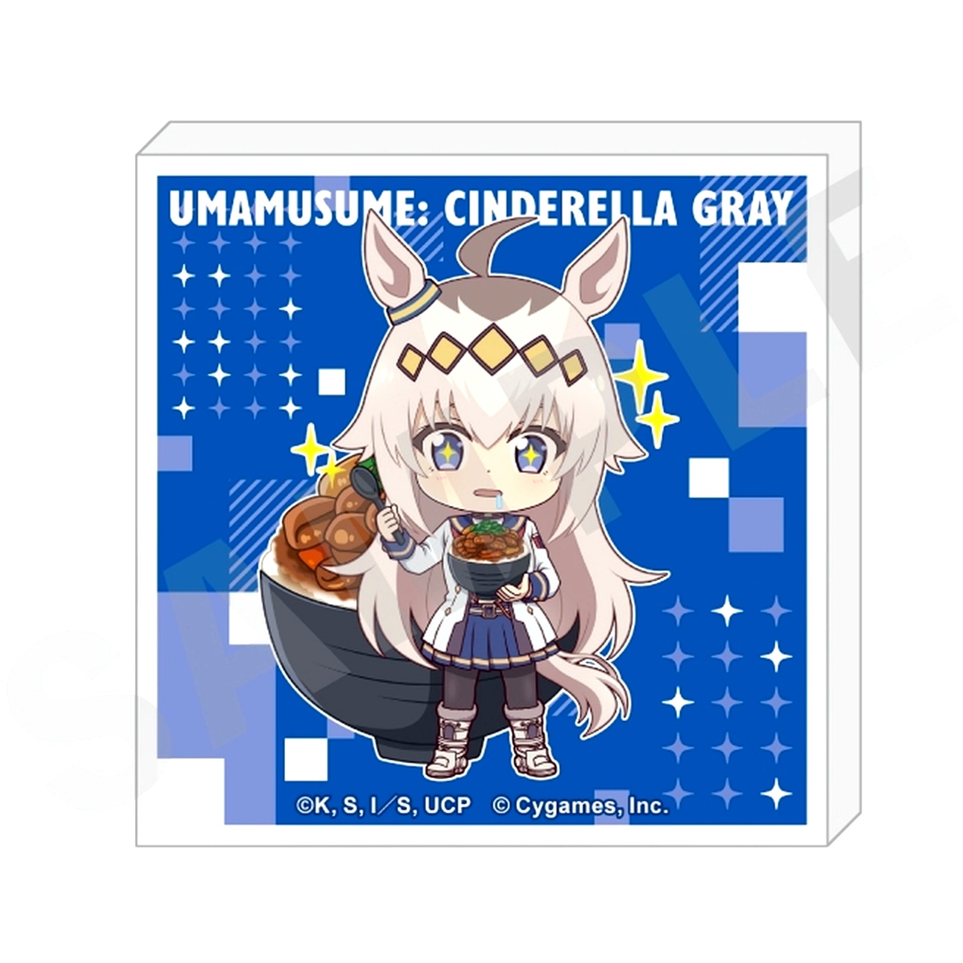 Oguri Cap Uma Musume Cinderella Gray Love it! Series Trading Mini Acrylic Block [USED]