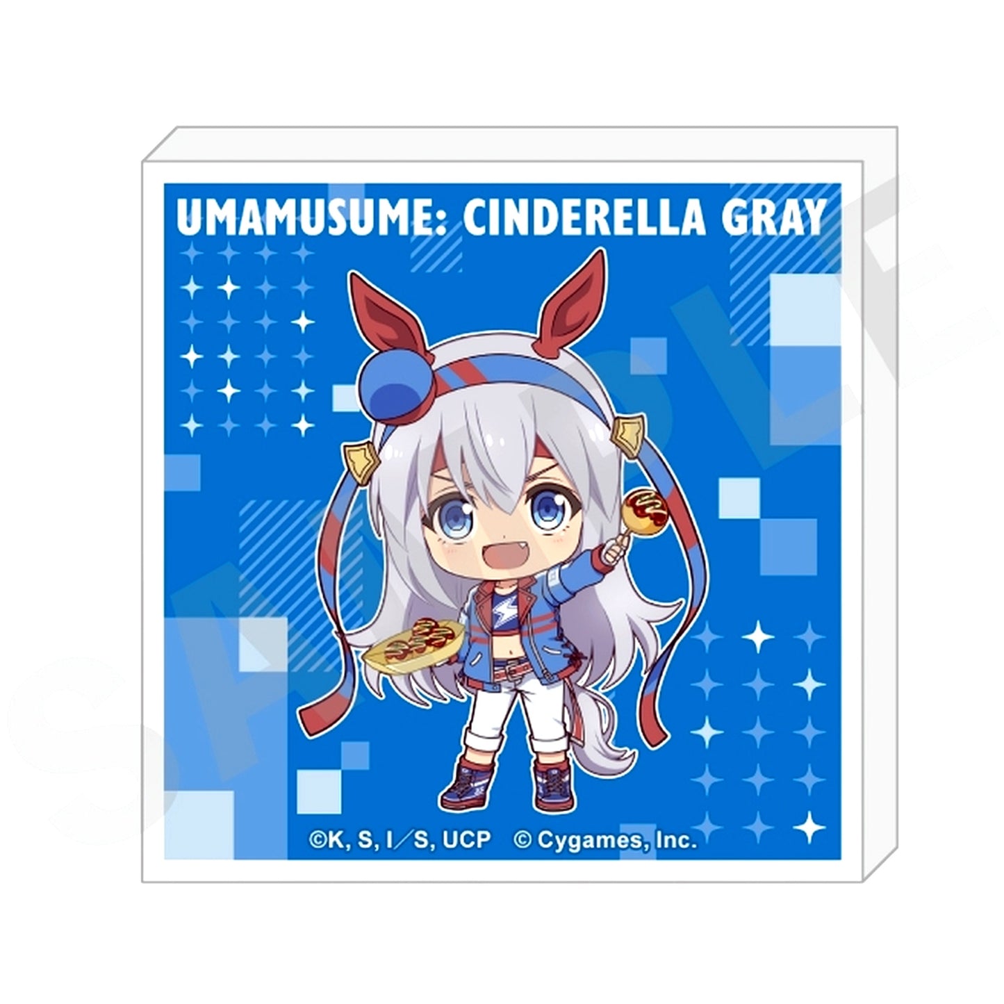 Tamamo Cross Umamusume: Cinderella Gray Love it! Series Trading Mini Acrylic Block [USED]