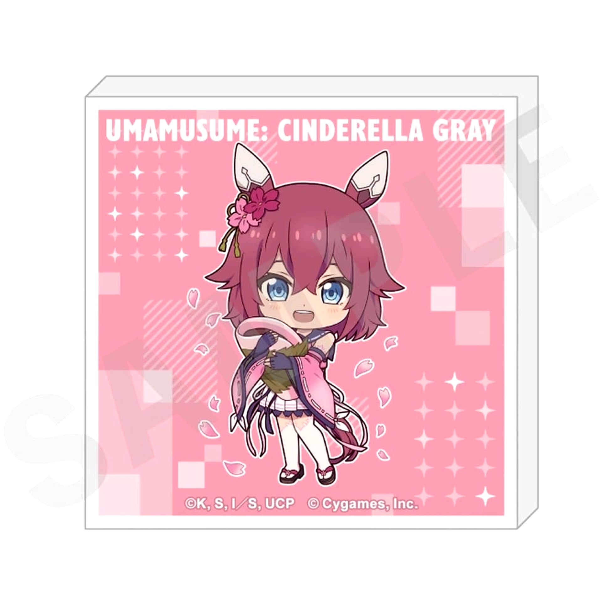 Sakura Chiyono O Umamusume: Cinderella Gray Love It! Series Trading Mini Acrylic Block [USED]