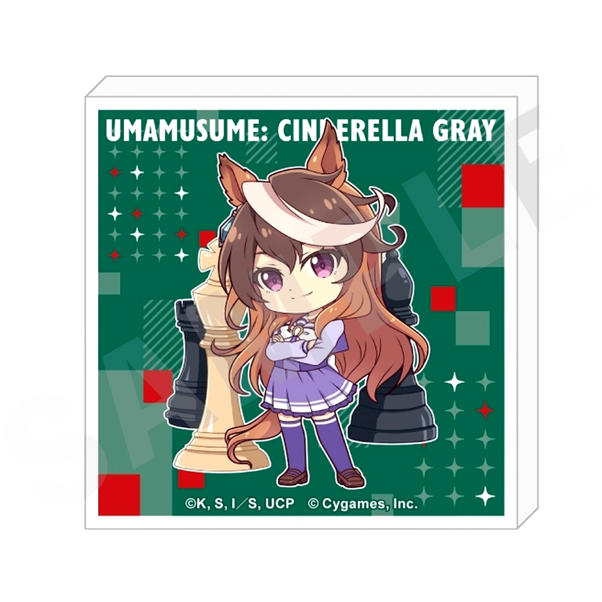 Symboli Rudolf Umamusume: Cinderella Gray Love it! Series Trading Mini Acrylic Block [USED]