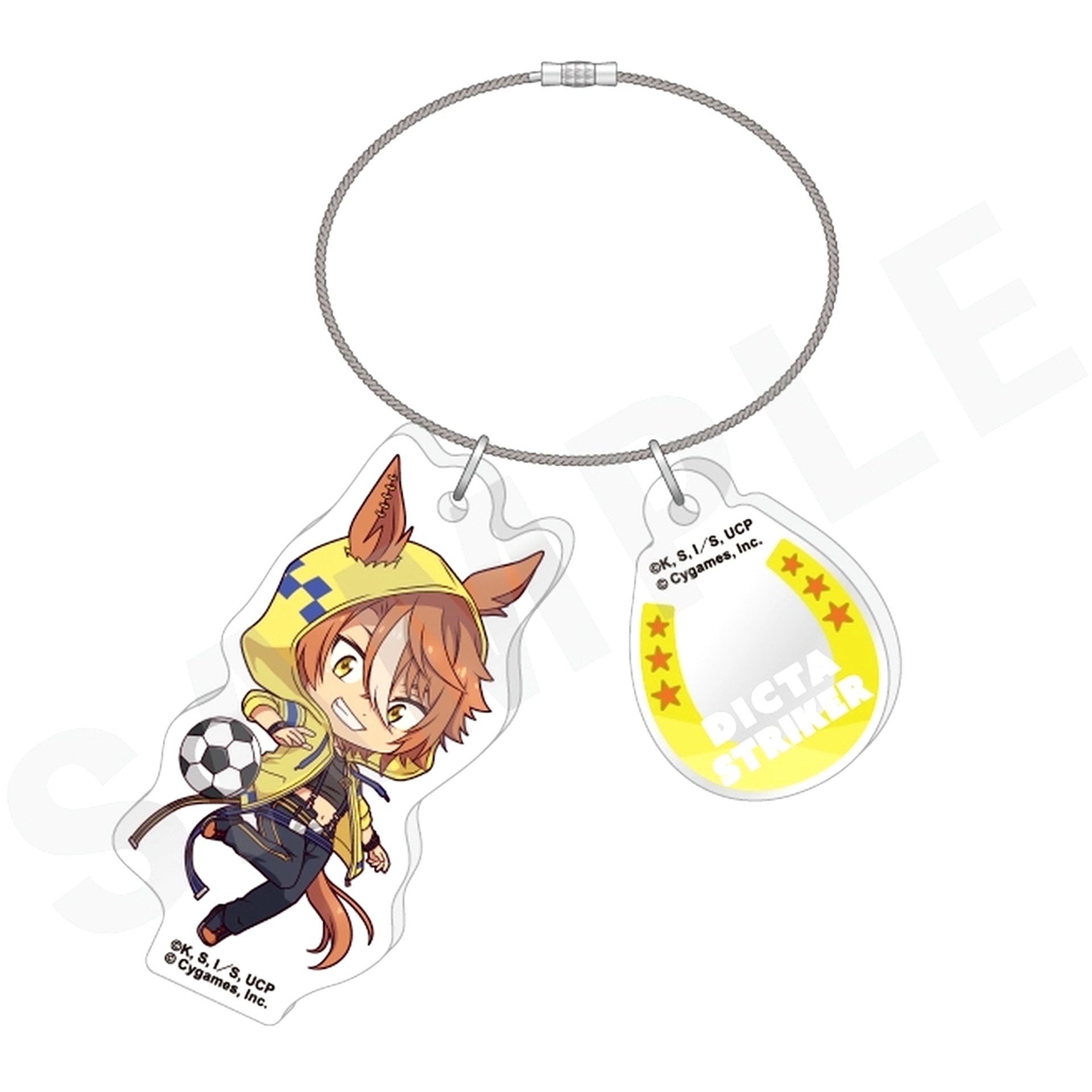 Dictastriker Umamusume Cinderella Gray Love it! Series Wire Acrylic Keychain [USED]