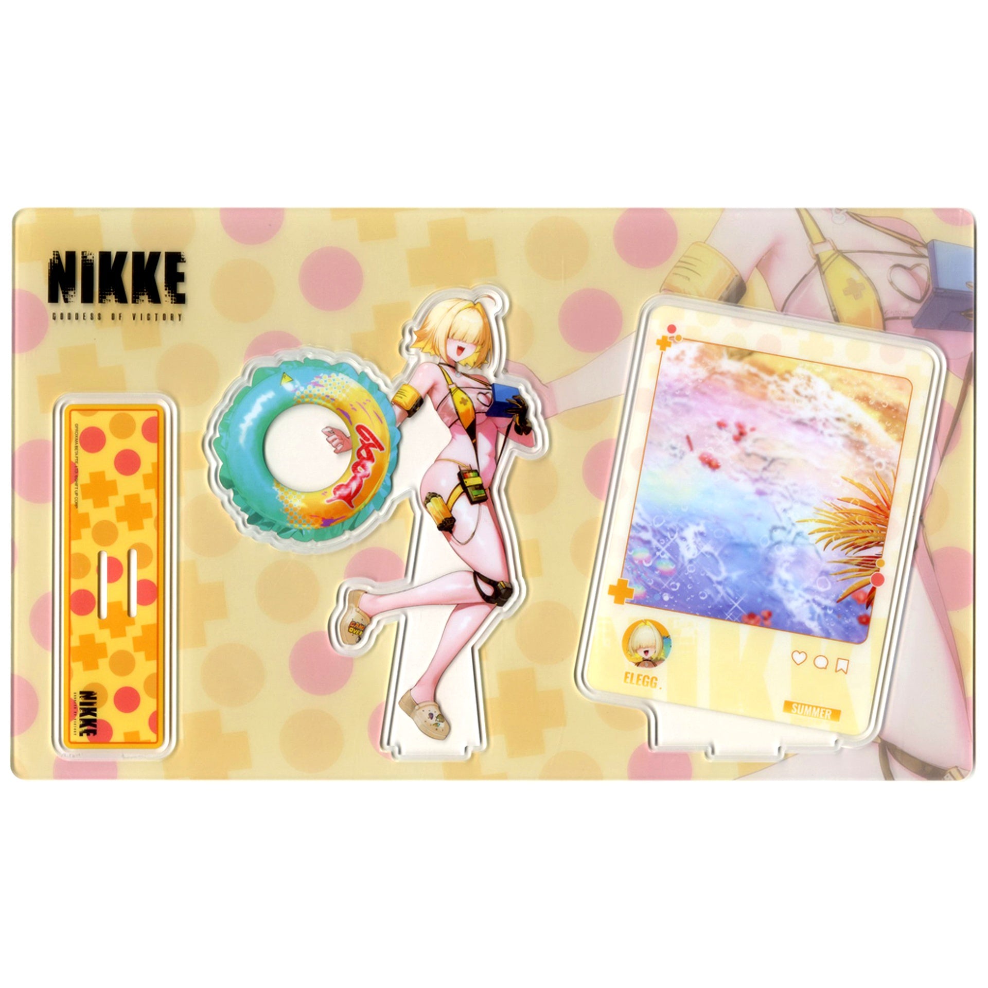 Elegg: Boom and Shock Goddess of Victory: NIKKE Acrylic Stand C106 Goods [USED]