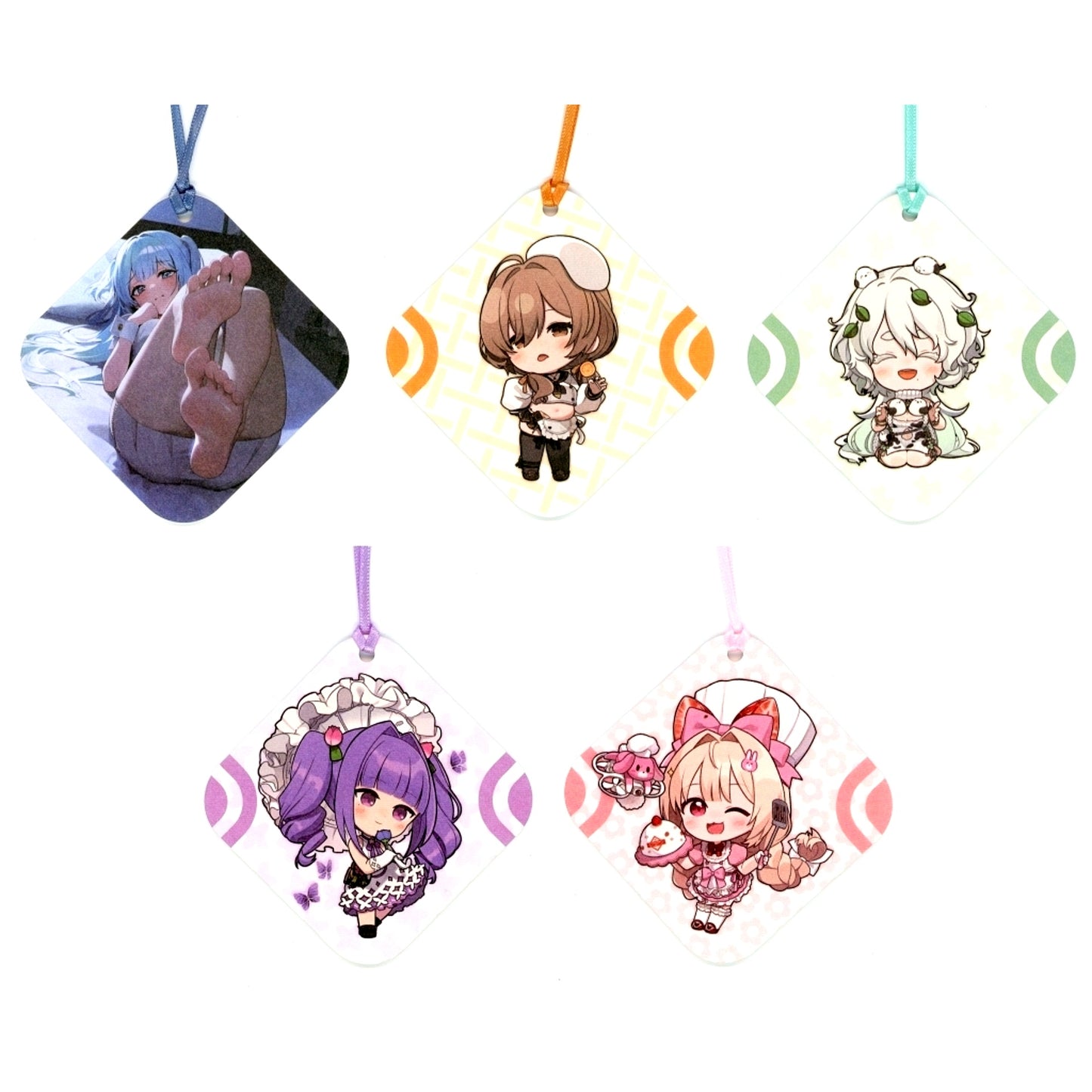 Set of 5 Group Goddess of Victory: Nikke Scented Paper Charm C106 [USED]