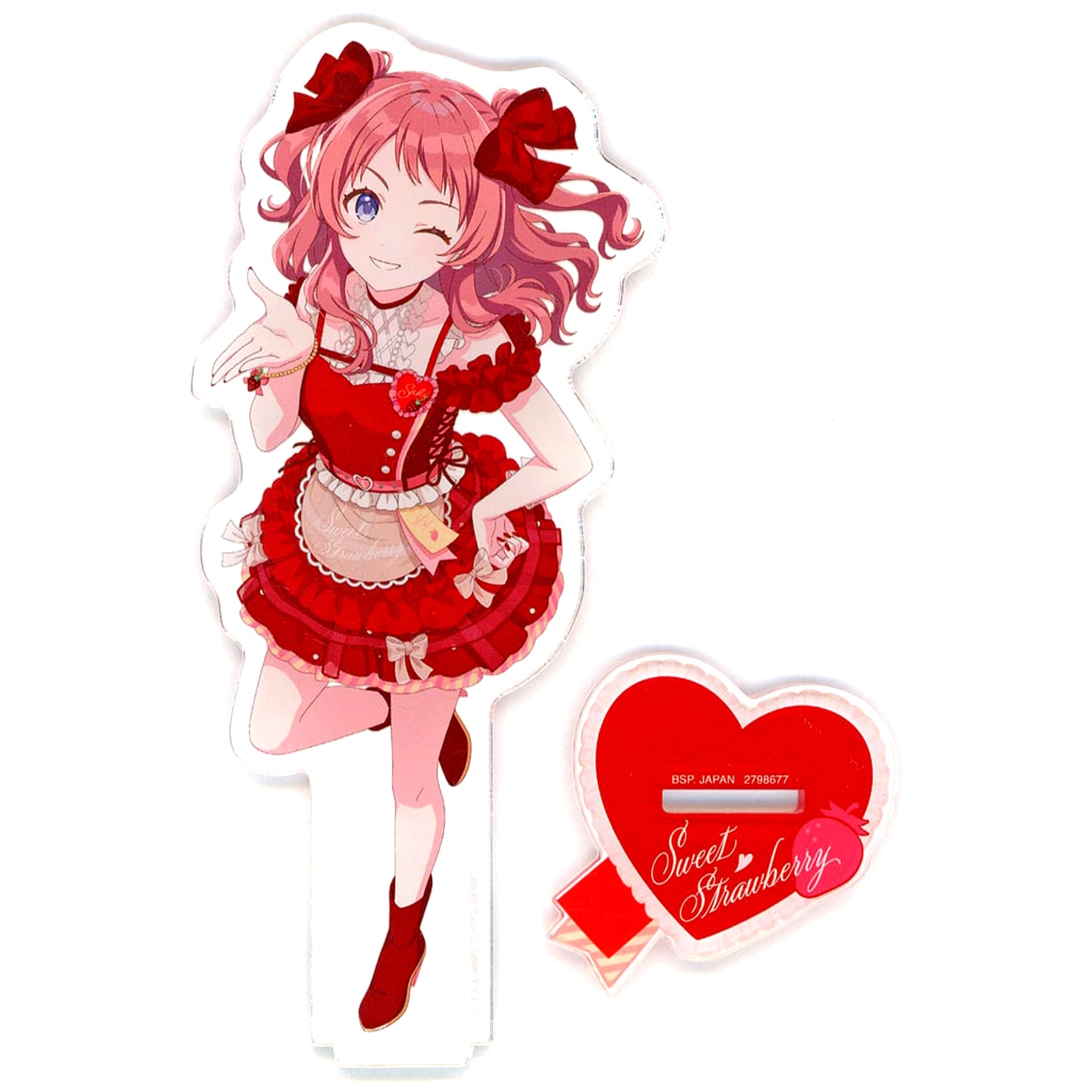 Saki Hanami Gakuen Idolmaster Big Acrylic Plate with Stand Sweet Strawberry vol.1 [USED]