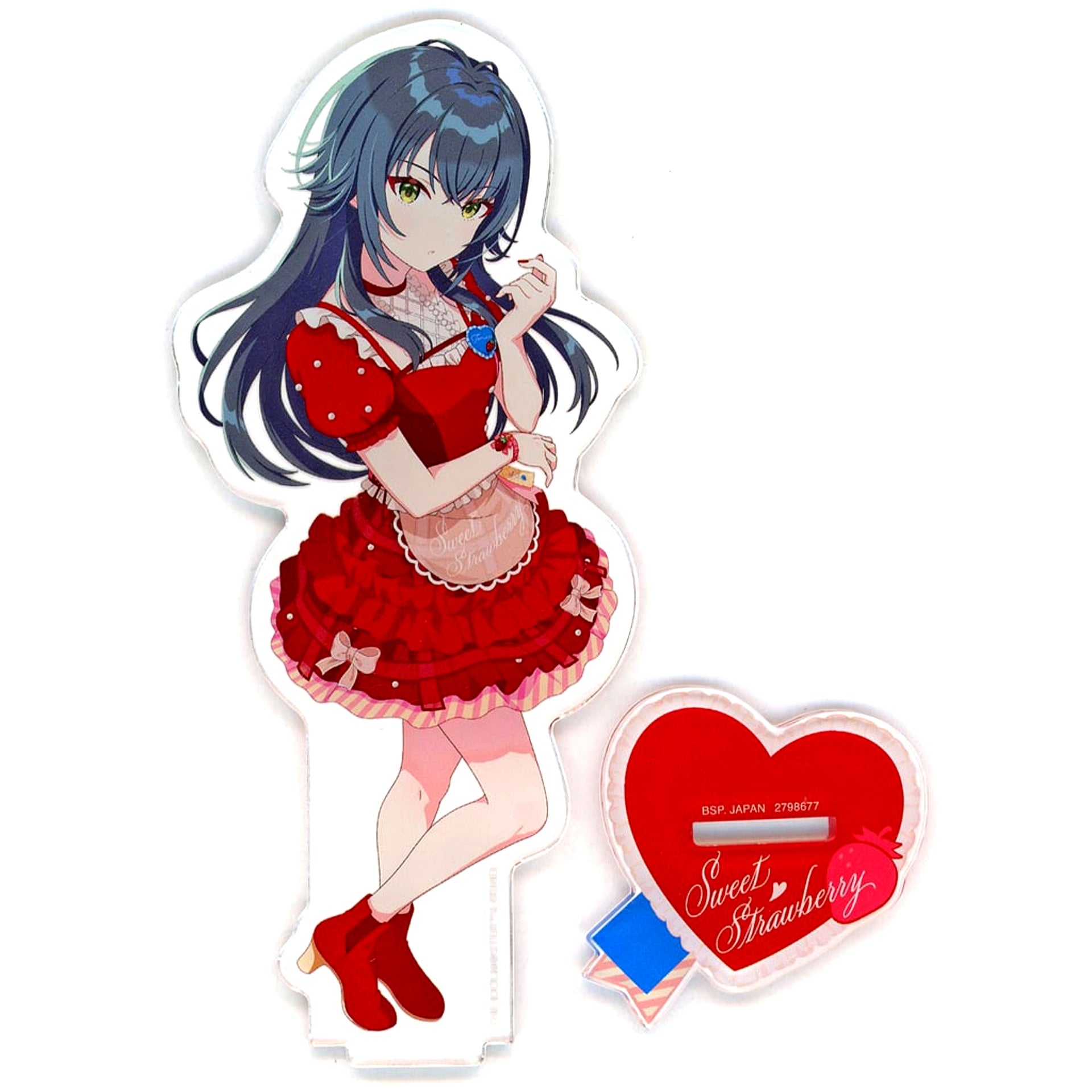 Temari Tsukimura Gakuen Idolmaster Big Acrylic Plate with Stand Sweet Strawberry vol.1 [USED]