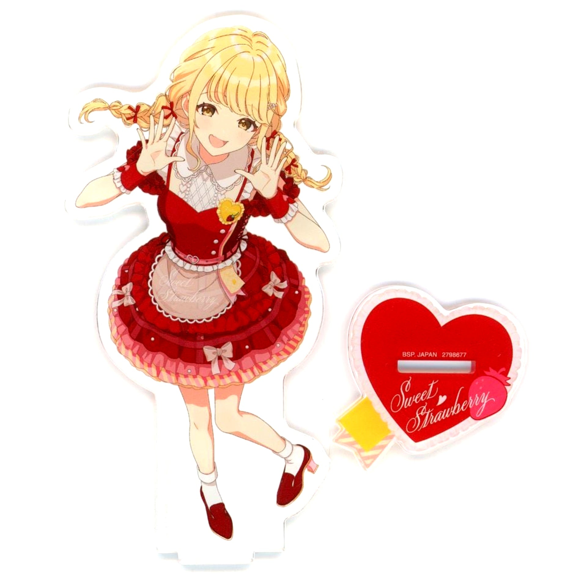Kotone Fujita Gakuen Idolmaster Big Acrylic Plate with Stand Sweet Strawberry vol.1 [USED]