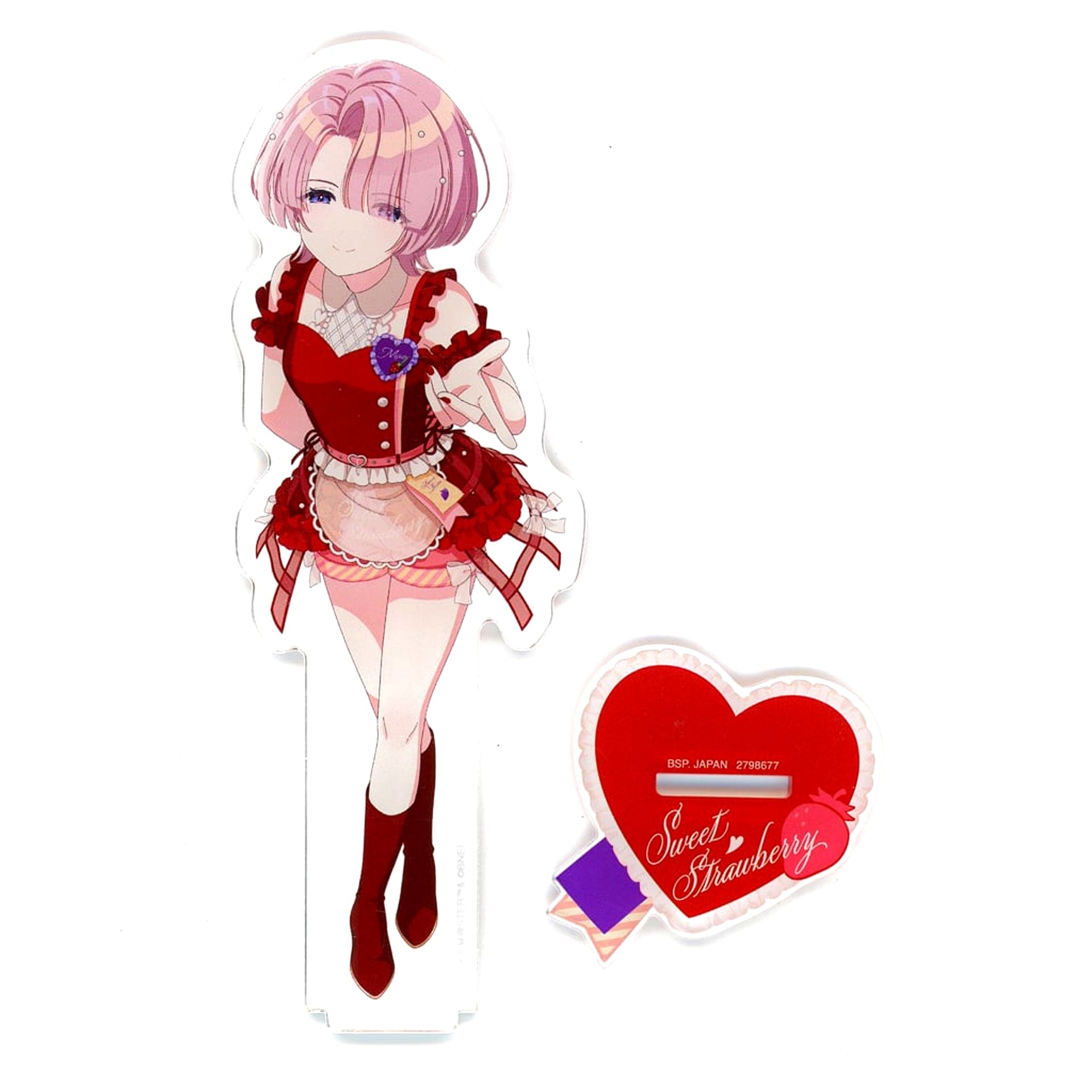Mao Arimura Gakuen Idolmaster Big Acrylic Plate with Stand Sweet Strawberry vol.1 [USED]