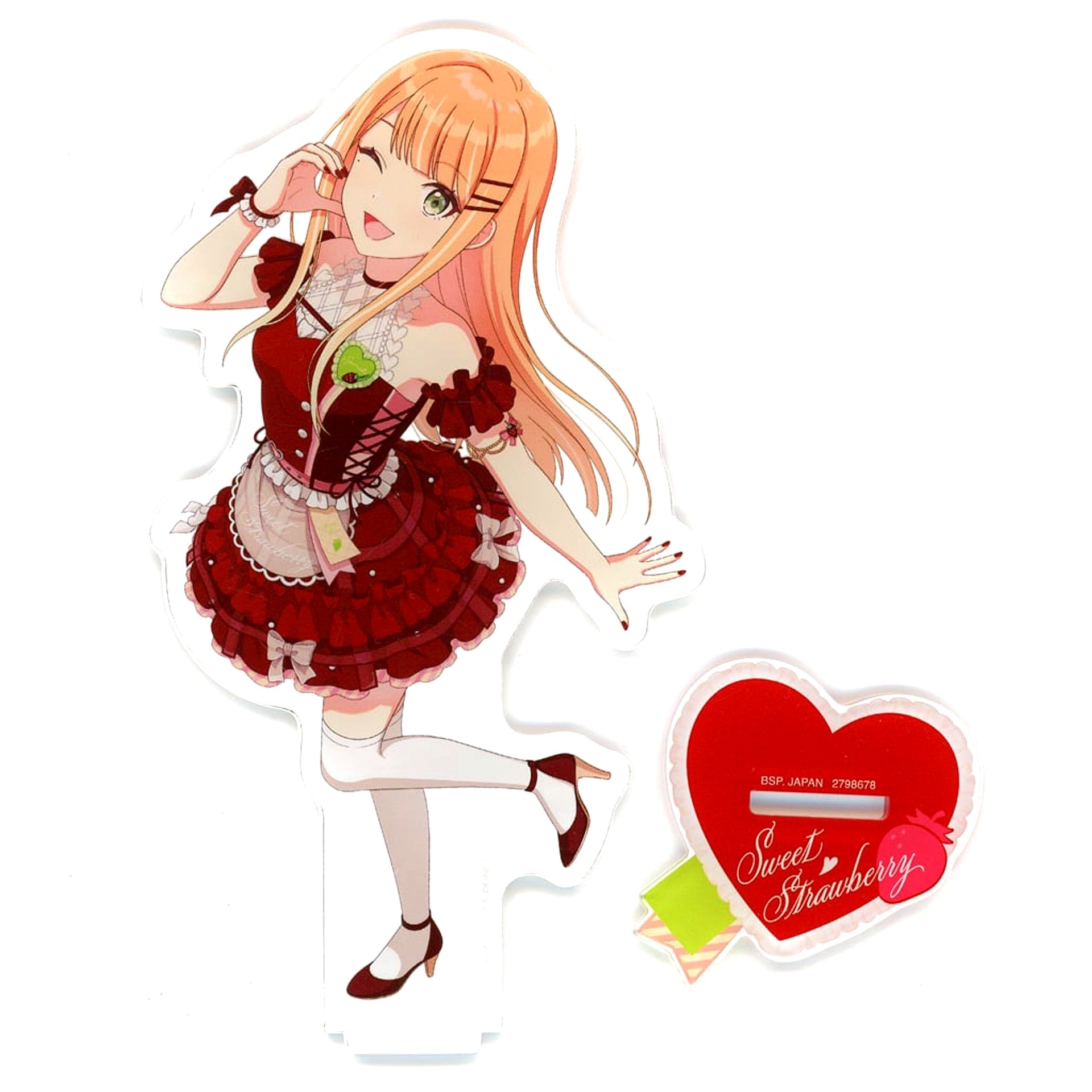 Sumika Shiun Gakuen Idolmaster Big Acrylic Plate with Stand Sweet Strawberry vol.2 [USED]