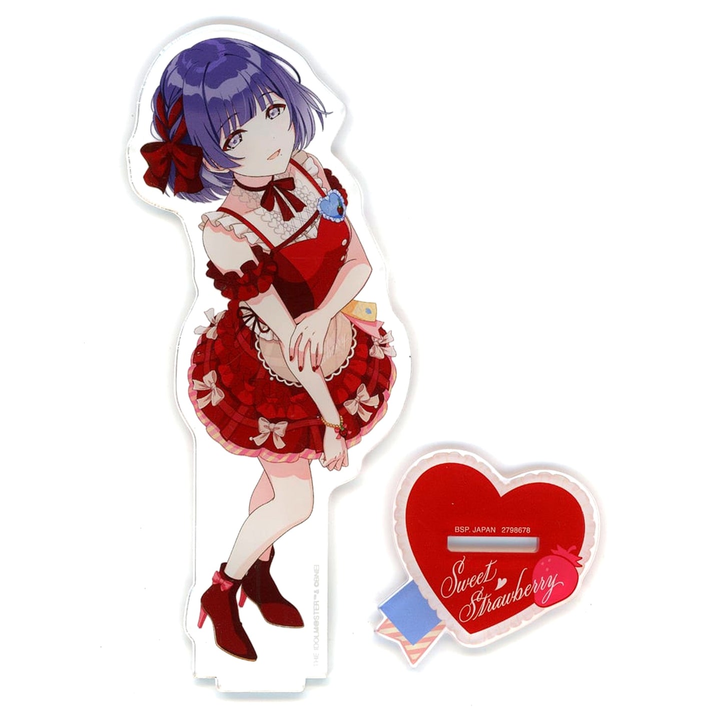 Misuzu Hataya Gakuen Idolmaster Big Acrylic Plate with Stand Sweet Strawberry vol.2 [USED]