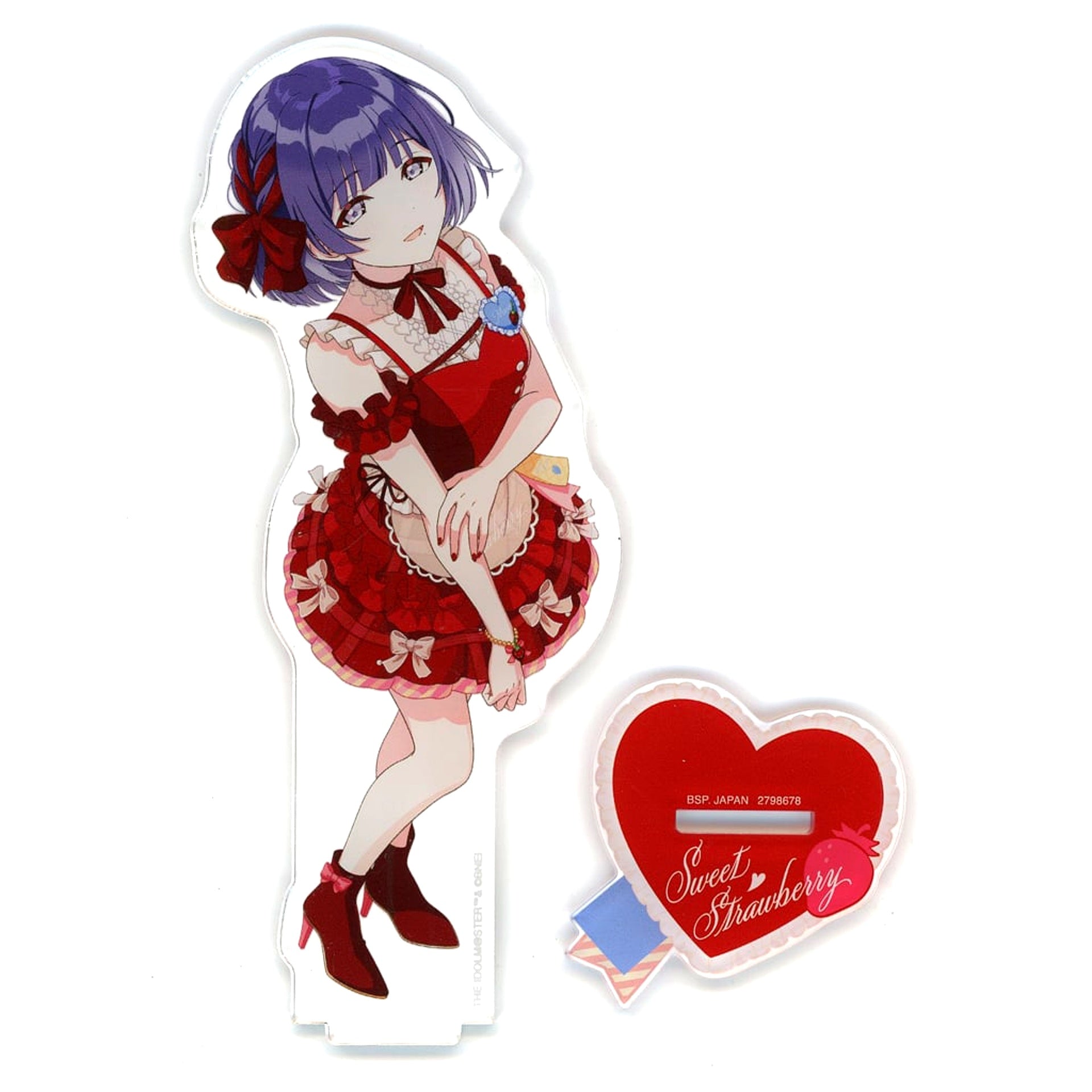 Misuzu Hataya Gakuen Idolmaster Big Acrylic Plate with Stand Sweet Strawberry vol.2 [USED]