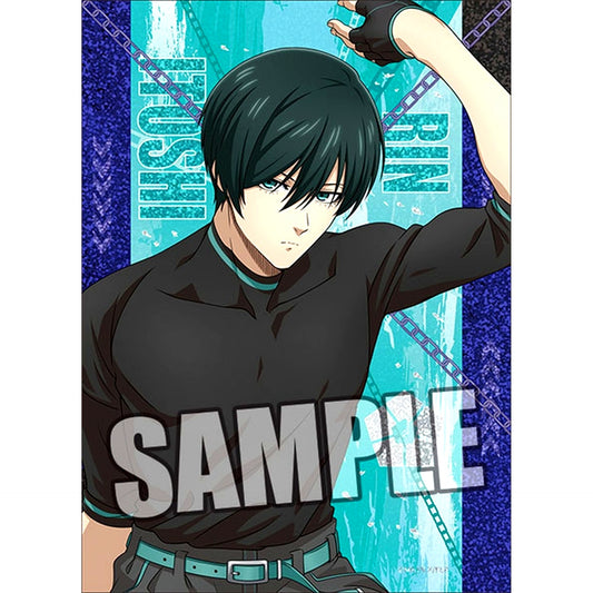 Rin Itoshi Glitter Acrylic Block ready fight Ver. Blue Lock [USED]
