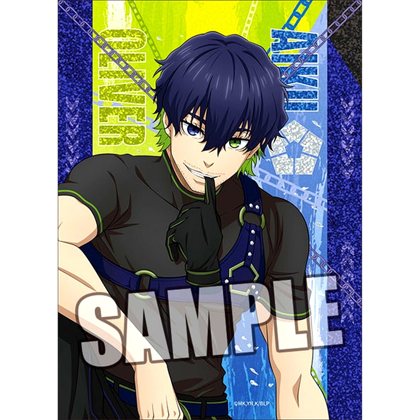 Oliver Aiku Glitter Acrylic Block ready fight Ver. Blue Lock [USED]