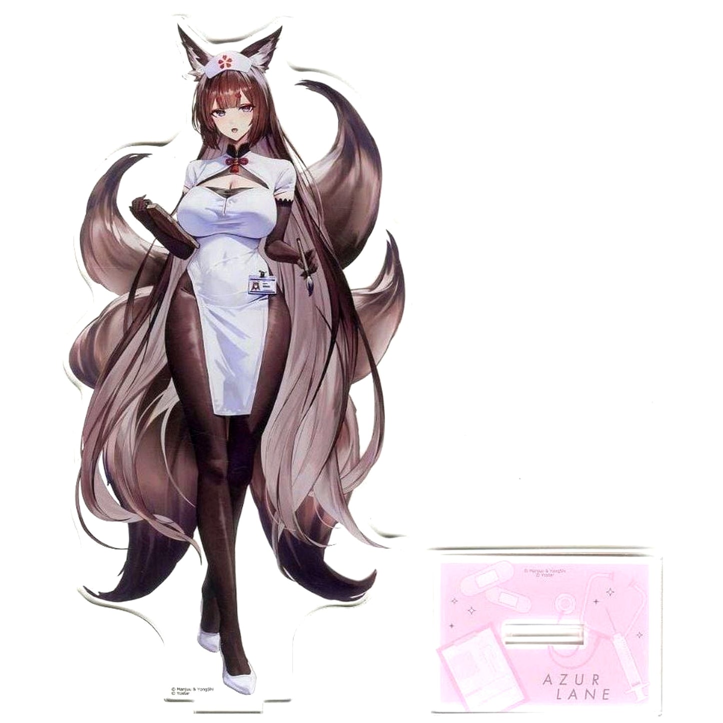 Amagi Aircraft Carrier Nurse C106 Limited Version Illustration Oversized Acrylic Stand Azur Lane C106 Goods [USED]