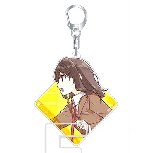 Sara Himeji Dengeki Bunko Rascal Does Not Dream Series University Student Arc Group Visual Trading Acrylic Keychain [USED]
