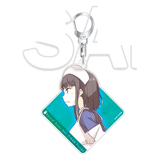 Ikumi Akagi Dengeki Bunko Rascal Does Not Dream Series University Student Arc Group Visual Trading Acrylic Keychain [USED]