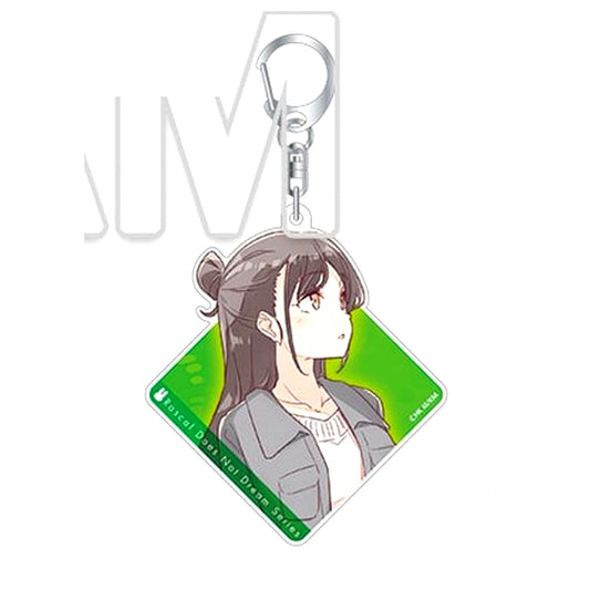 Miori Mito Dengeki Bunko Rascal Does Not Dream Series University Student Arc Group Visual Trading Acrylic Keychain [USED]