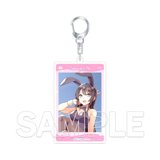 Mai Sakurajima 10th Anniversary New Illustration SNS Style Acrylic Keychain Dengeki Bunko Rascal Does Not Dream Series [USED]