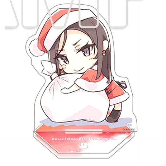 Miniskirt Santa Dengeki Bunko Rascal Does Not Dream Series University Student Edition Chibi Character Trading Acrylic Mascot [USED]