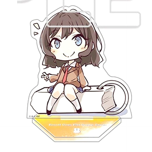 Sara Himeji Dengeki Bunko Rascal Does Not Dream Series University Student Edition Chibi Character Trading Acrylic Mascot [USED]