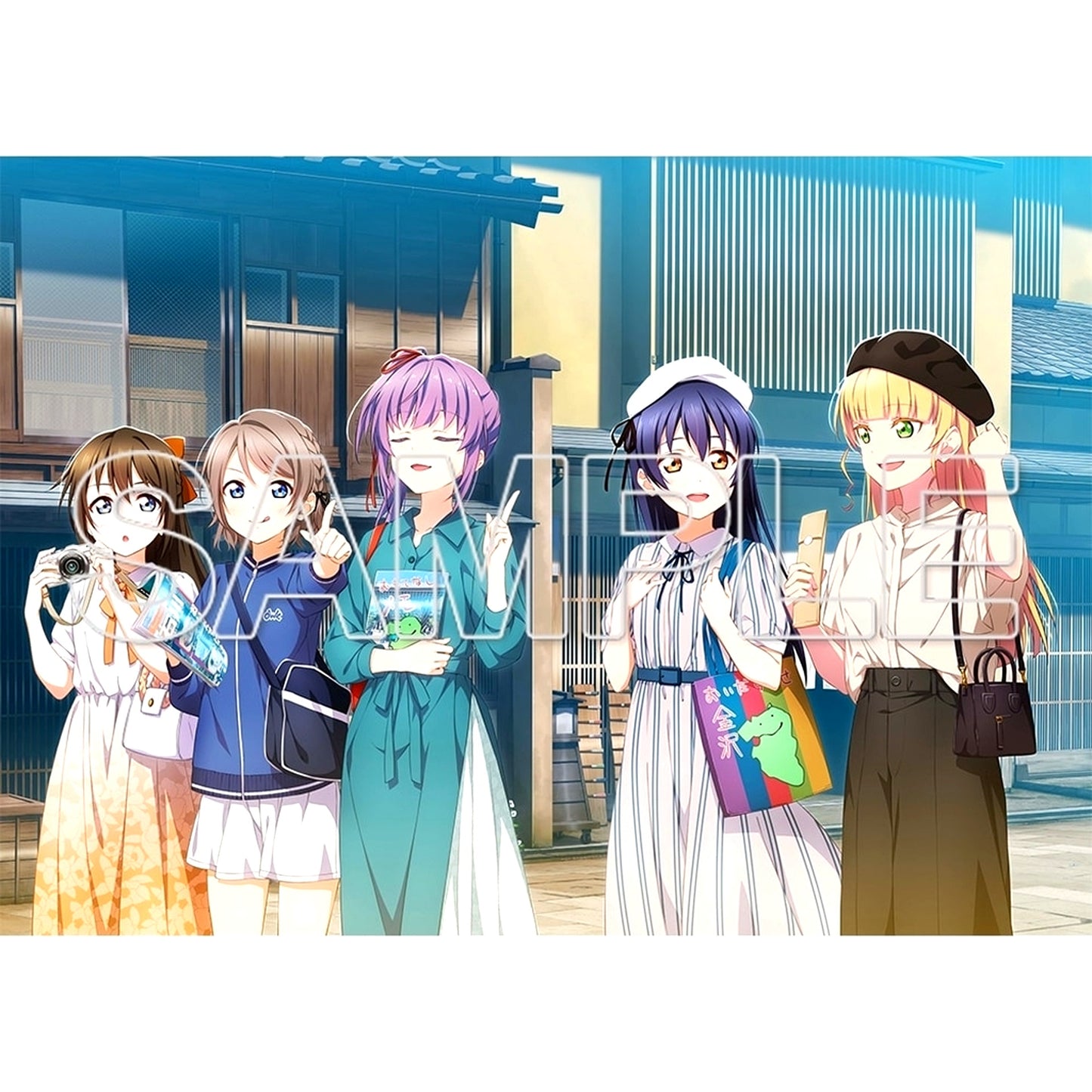 Umi & You & Shizuku & Sumire & Kozue Odekake Love Live! Acrylic Plate Love Live! Series [USED]
