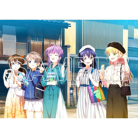 Umi & You & Shizuku & Sumire & Kozue Odekake Love Live! Acrylic Plate Love Live! Series [USED]