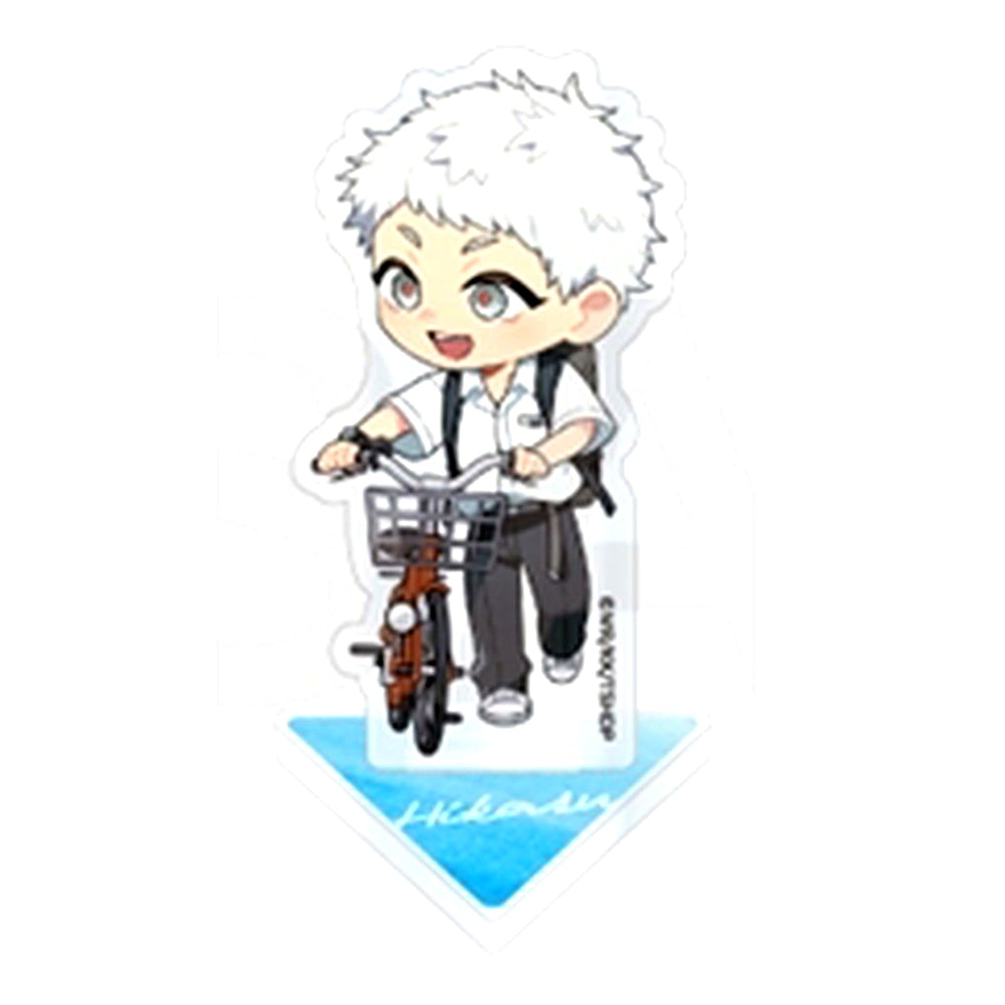 Hikaru Bicycle TV Anime The Summer Hikaru Died Trading Mini Character Acrylic Stand Going to and from School Series [USED]