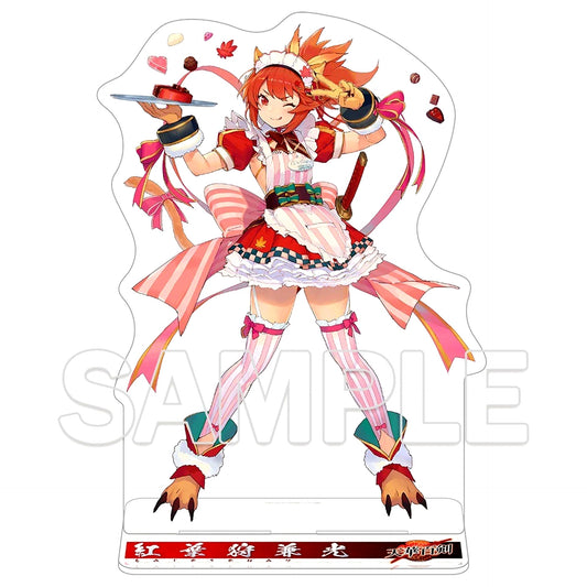Momijigari Kanemitsu Waitress Ver. 10th Anniversary Reprint Edition G's Magazine 30th Anniversary Super Big Acrylic Figure Tenka Hyakken [USED]