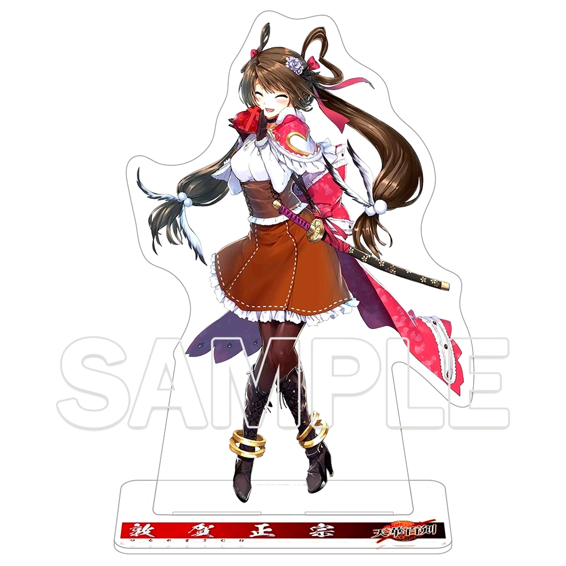 Tsuruga Masamune Waitress Ver. 10th Anniversary Reprint Edition G's Magazine 30th Anniversary Super Big Acrylic Figure Tenka Hyakken [USED]