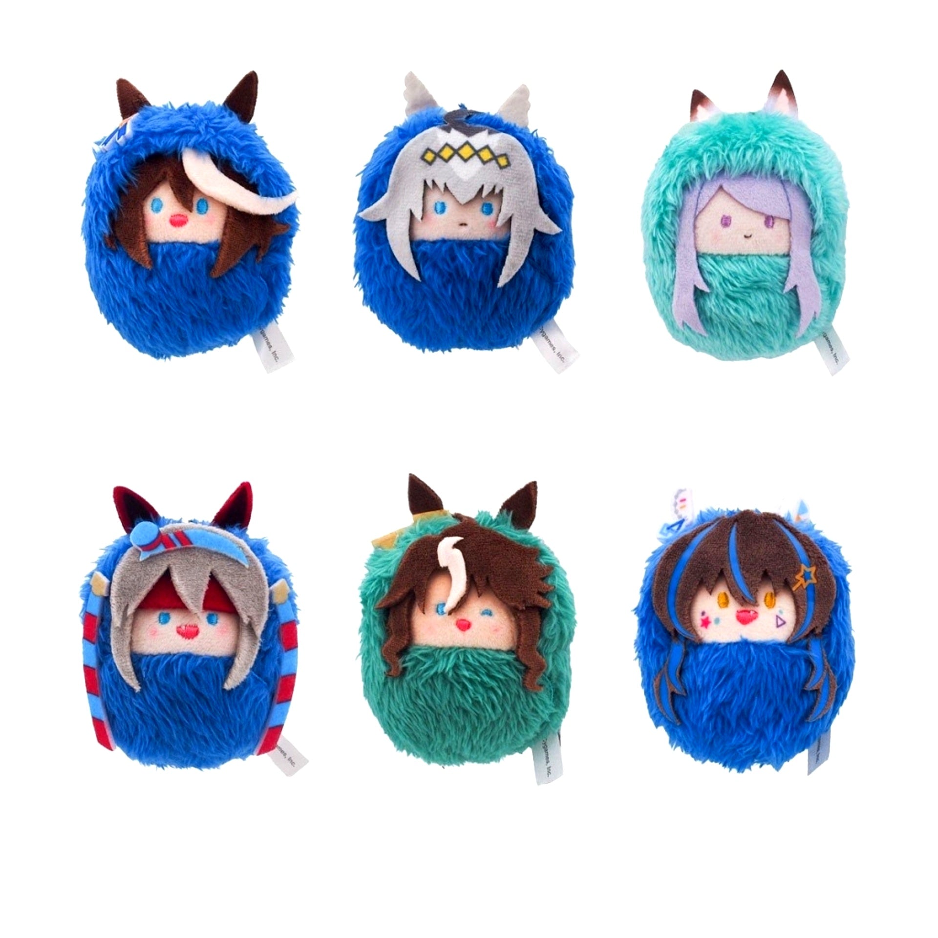Set of 6 Umamusume: Pretty Derby Kurumi Tapi Plush Vol. 1 [USED]