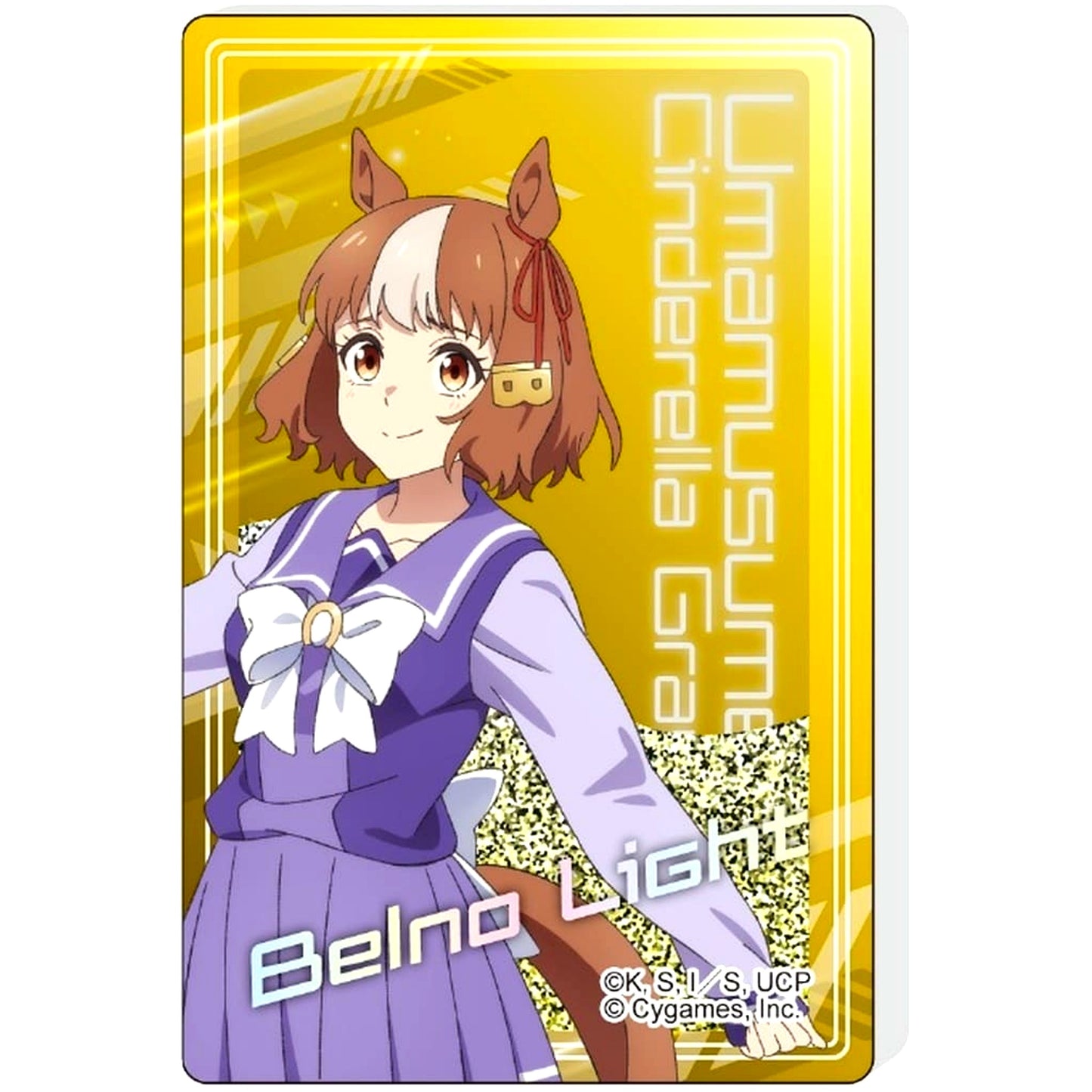 Belno Light Umamusume: Cinderella Gray Glitter Acrylic Block [USED]