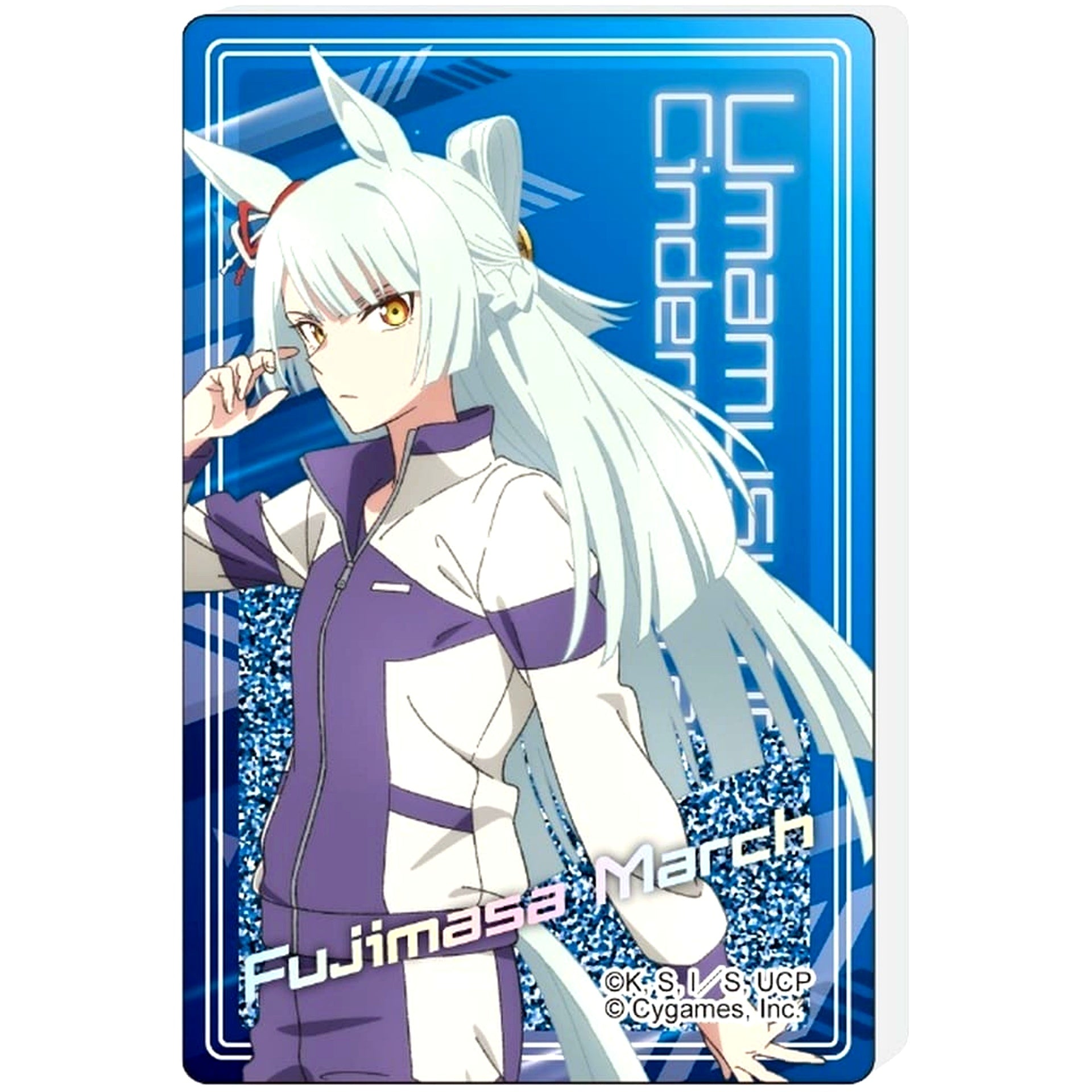 Fujimasa March Umamusume: Cinderella Gray Glitter Acrylic Block [USED]