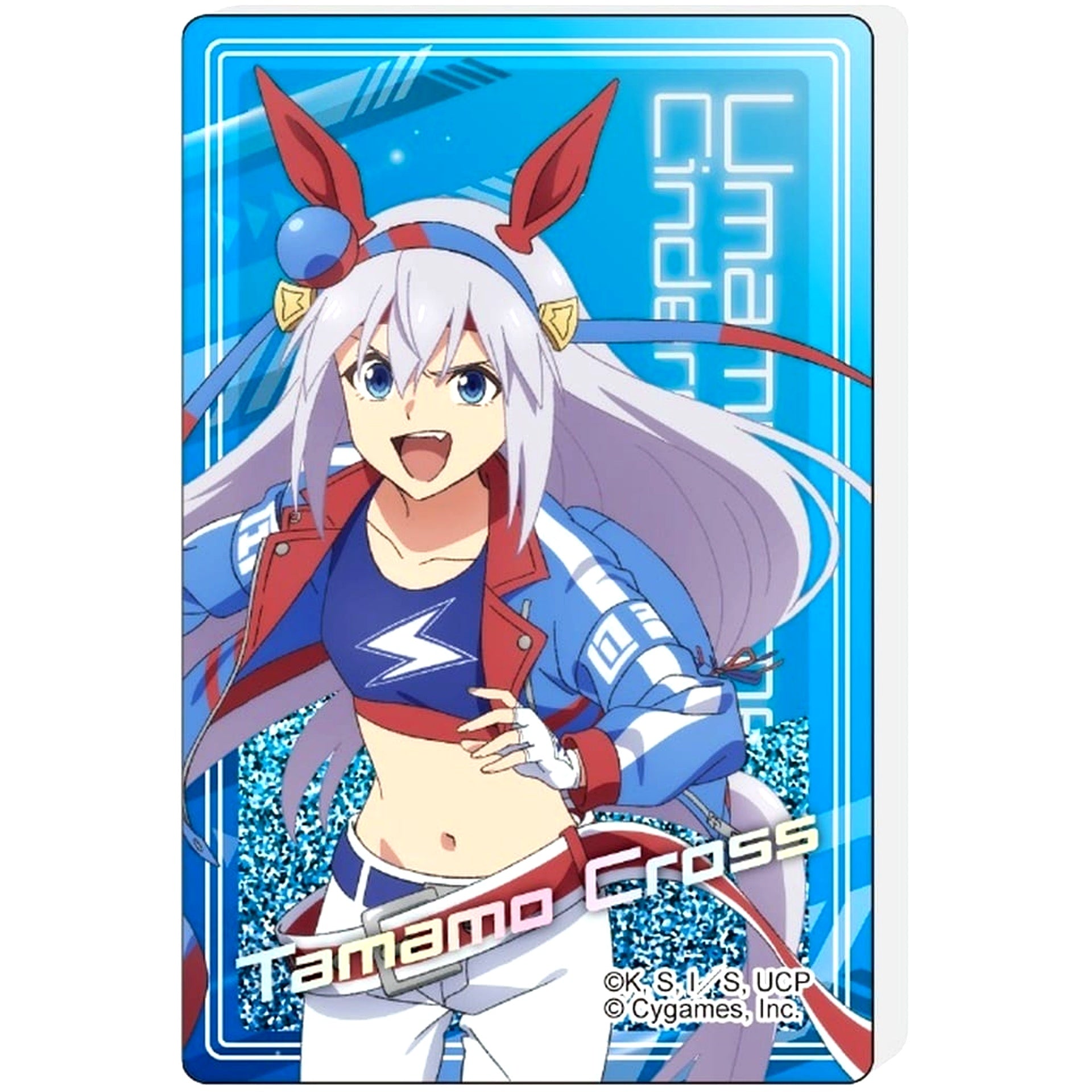 Tamamo Cross Umamusume: Cinderella Gray Glitter Acrylic Block [USED]