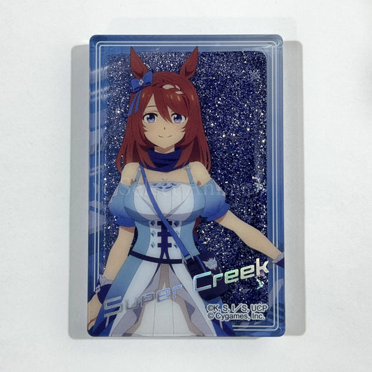 Super Creek Umamusume: Cinderella Gray Glitter Acrylic Block [USED]