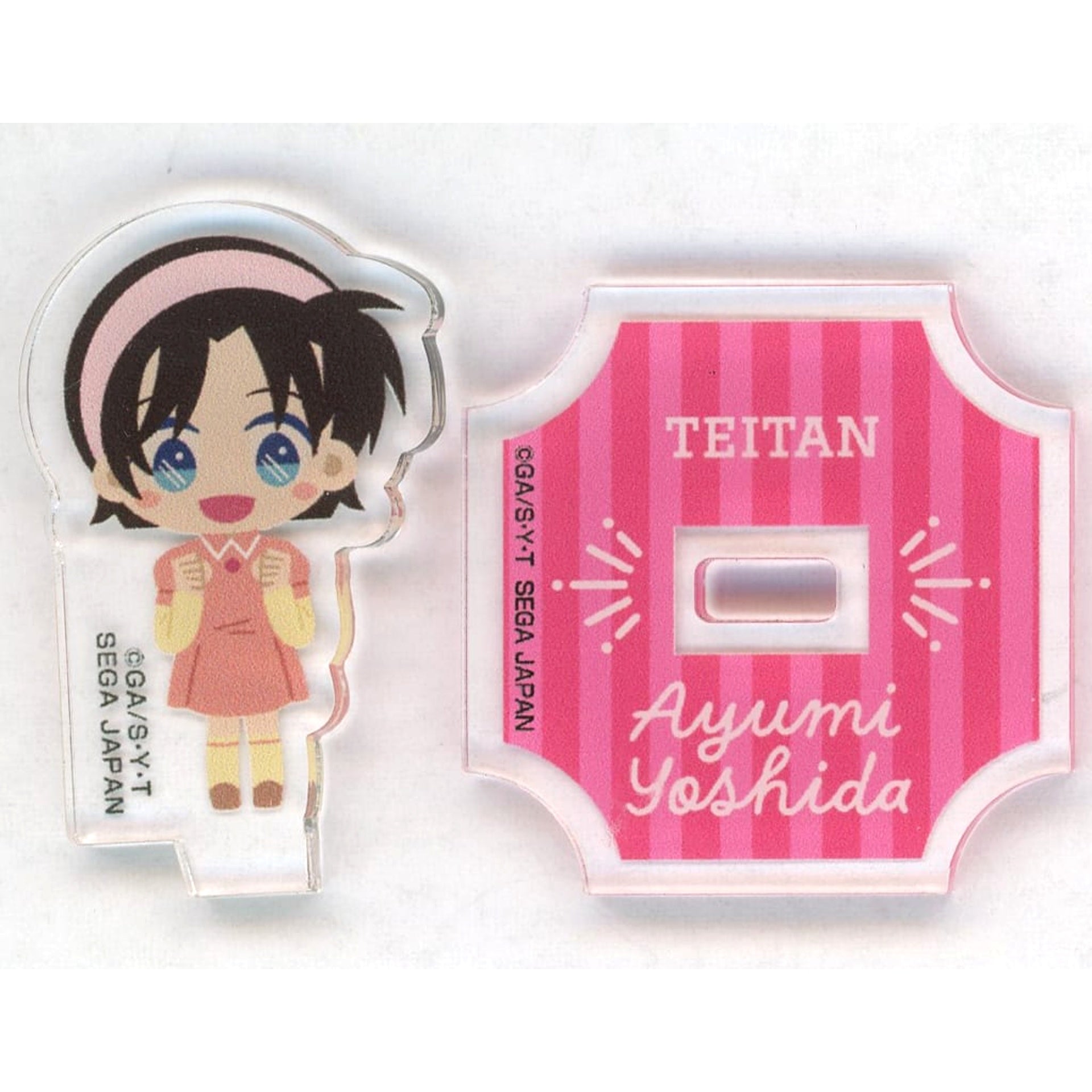 Detective Conan Ayumi Yoshida Sega Lucky Lottery Online All Together: Student Edition Acrylic Stand Prize F-3 [USED]