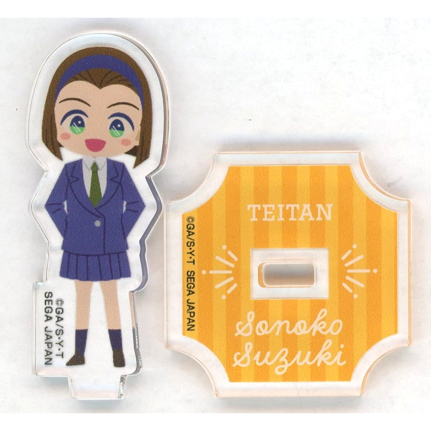 Detective Conan Sonoko Suzuki Sega Lucky Lottery Online All Together: Student Edition Acrylic Stand Prize F-9 [USED]