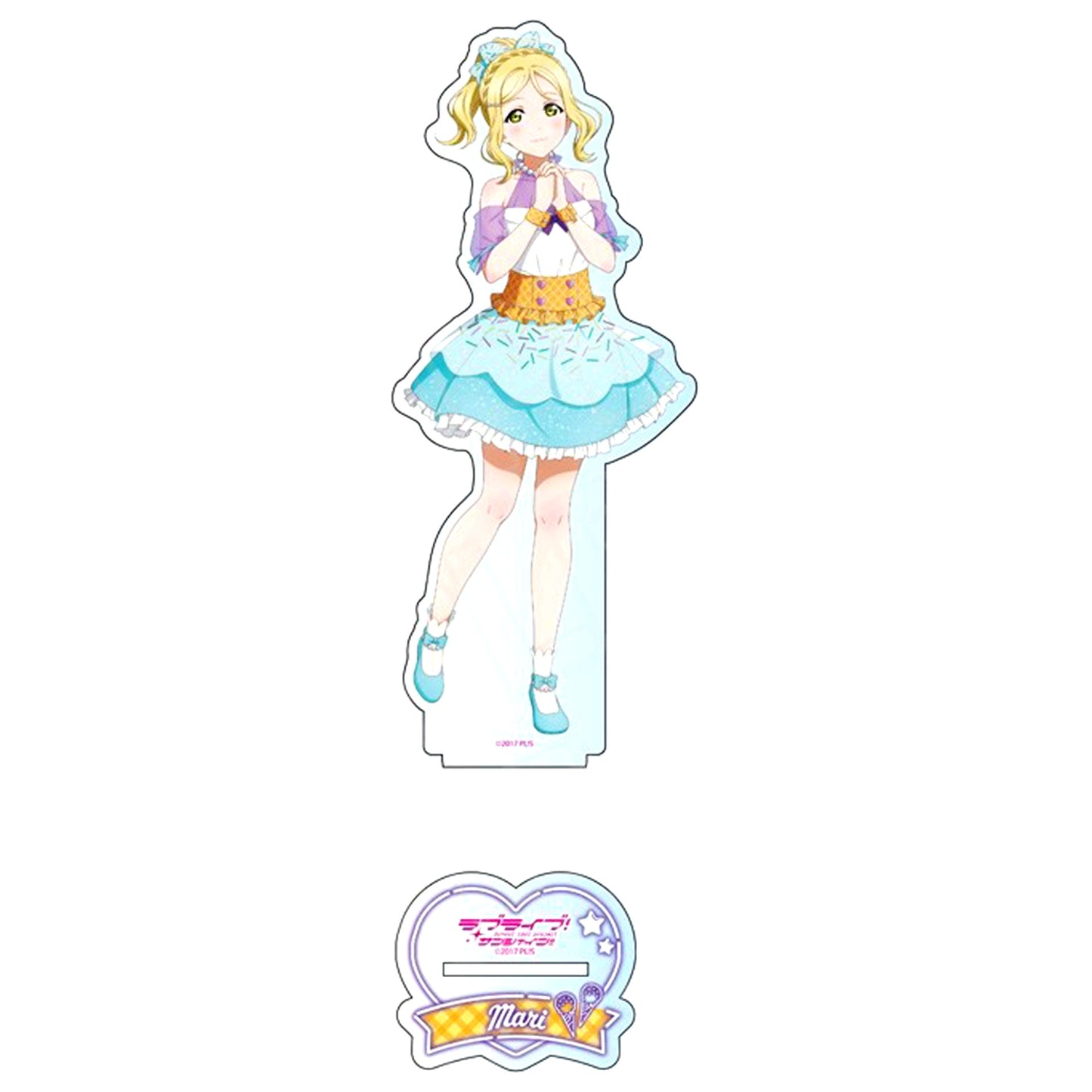Mari Ohara Big Acrylic Stand Cafe party Ver. THE Chara CAFE x Love Live! Series 5th Anniv 2nd Love Live! Sunshine!! [USED]