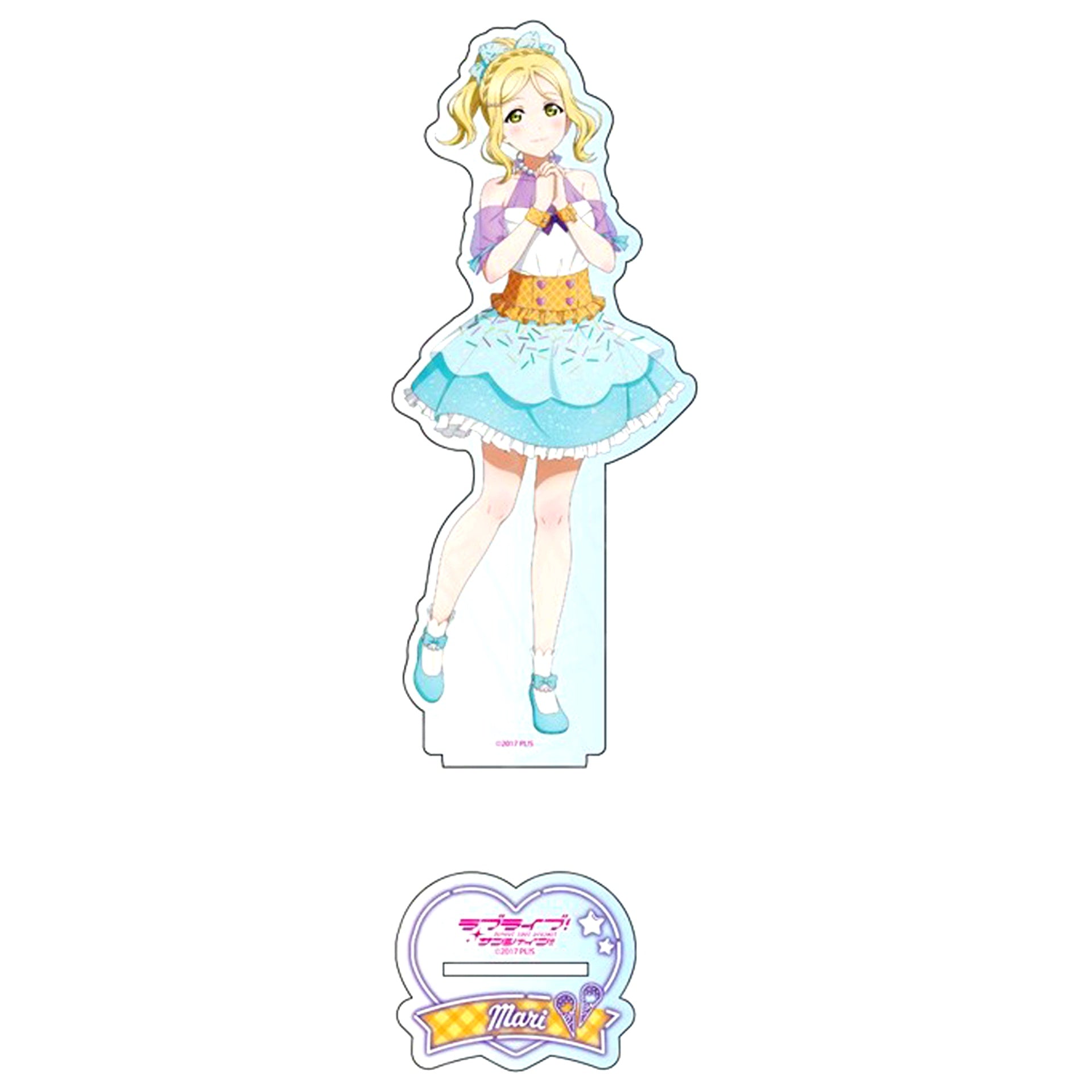 Mari Ohara Big Acrylic Stand Cafe party Ver. THE Chara CAFE x Love Live! Series 5th Anniv 2nd Love Live! Sunshine!! [USED]