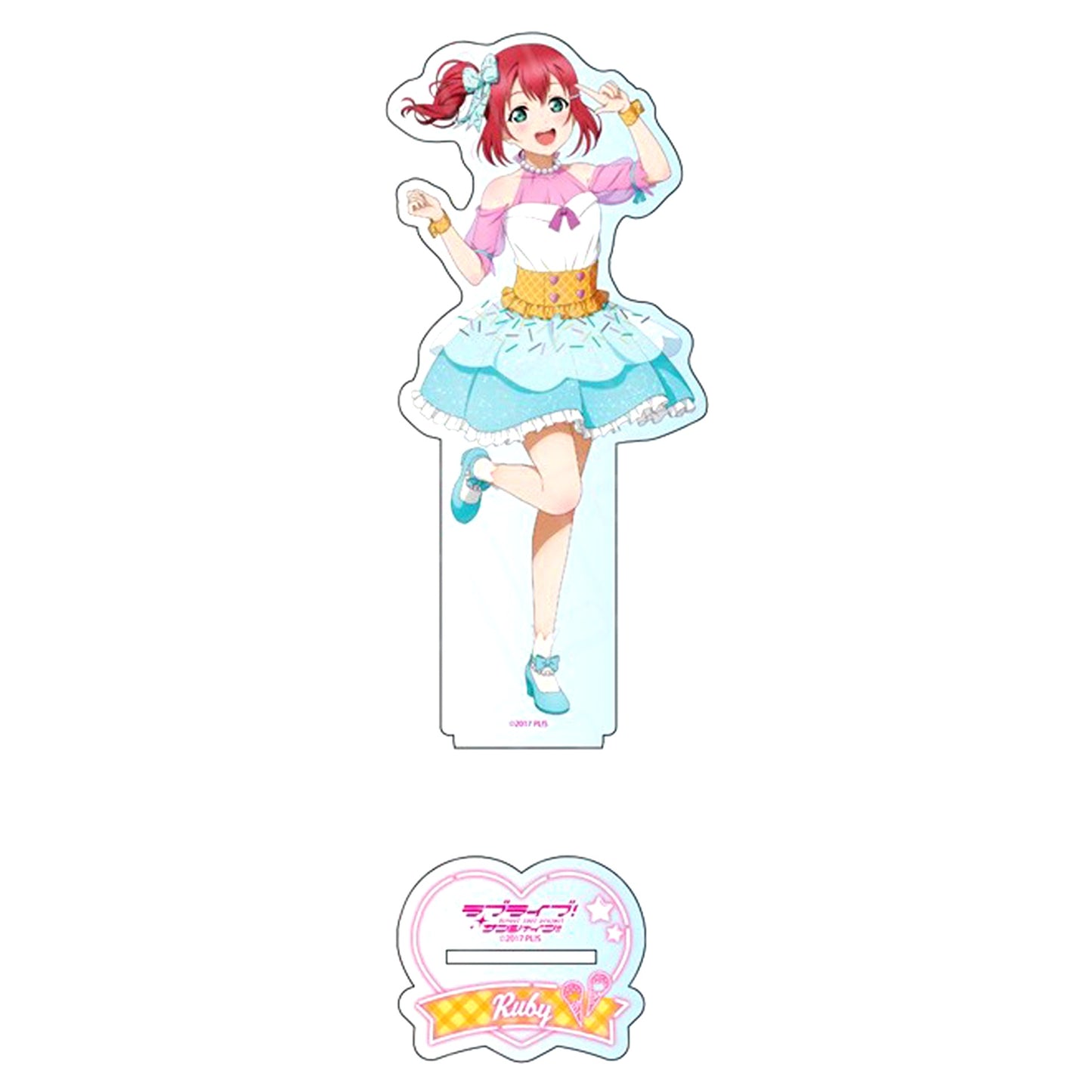 Ruby Kurosawa Big Acrylic Stand Cafe party Ver. THE Chara CAFE x Love Live! Series 5th Anniv 2nd Love Live! Sunshine!! [USED]
