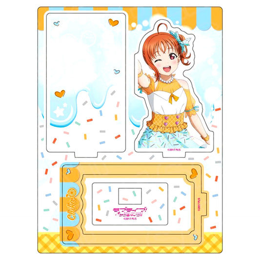 Chika Takami Layered Acrylic Stand Cafe Party Ver. THE Chara CAFE x Love Live! Series 5th Anniversary Vol. 2 Love Live! Sunshine!! [USED]