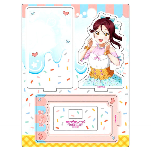 Riko Sakurauchi Layered Acrylic Stand Cafe Party Ver. THE Chara CAFE x Love Live! Series 5th Anniversary Vol. 2 Love Live! Sunshine!! [USED]