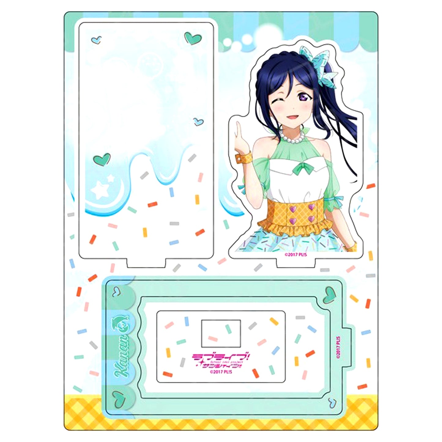 Kanan Matsuura Layered Acrylic Stand Cafe Party Ver. THE Chara CAFE x Love Live! Series 5th Anniversary Vol. 2 Love Live! Sunshine!! [USED]