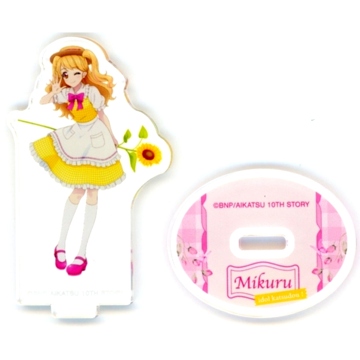 Mikuru Natsuki Aikatsu! 10th STORY Starway to the Future Animate Fair in 2025 Country Dress Ver. Illustration Trading Acrylic Stand [USED]